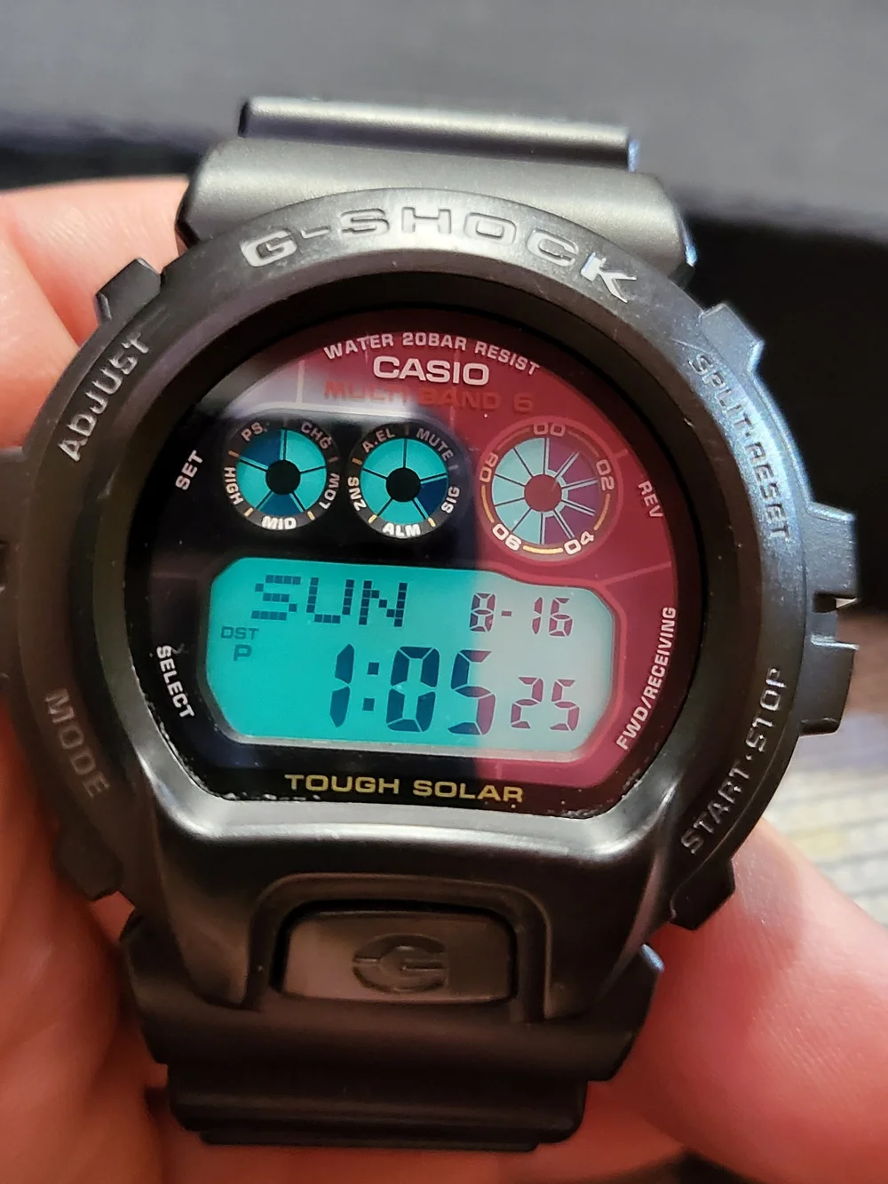 CASIO G-SHOCK GW-6900 Tough Solar, Multi Band 6 Digital Watch - Black